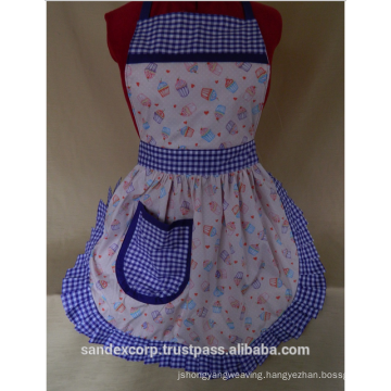 Blue Gingham Apron